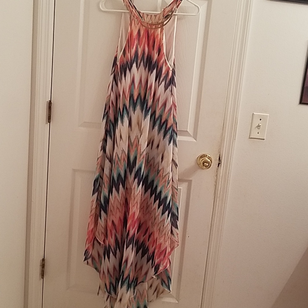 Multi colored free flowing maxi dress